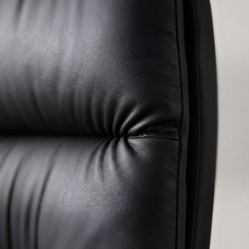 High-Back PU Leather Executive Office Chair with Recliner Function